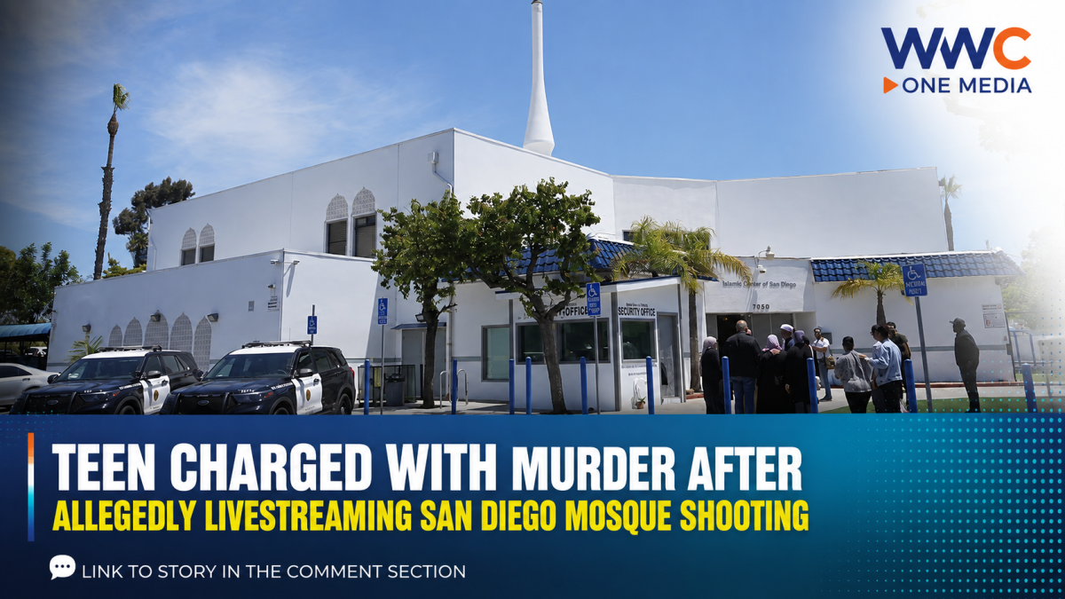 Teen Charged With Murder After Allegedly Livestreaming San Diego Mosque Shooting