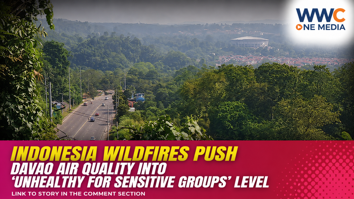 Indonesia Wildfires Push Davao Air Quality Into ‘Unhealthy for Sensitive Groups’ Level