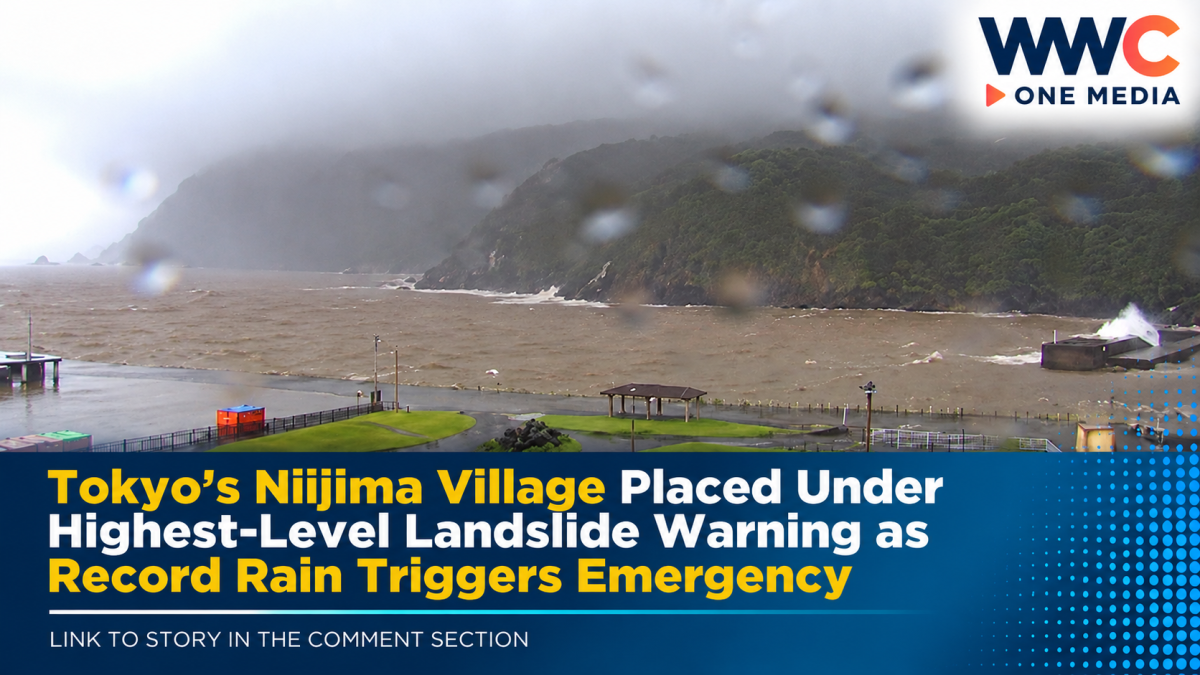 Tokyo’s Niijima Village Placed Under Highest-Level Landslide Warning as Record Rain Triggers Emergency