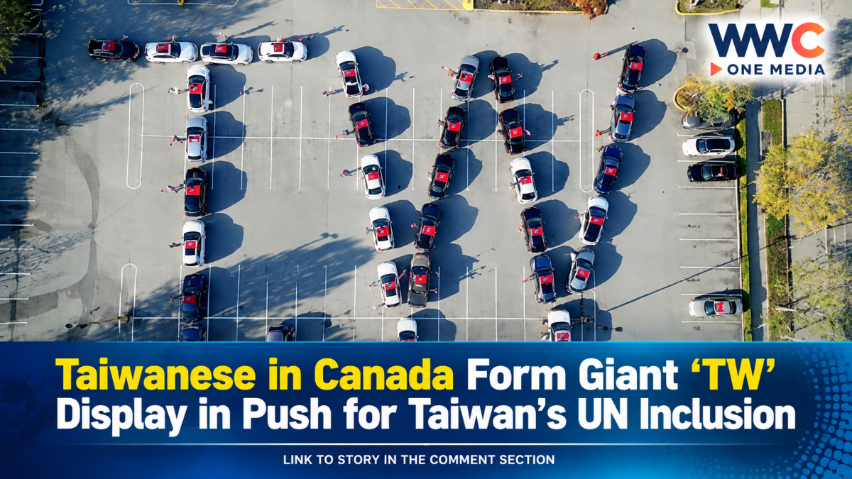 Taiwanese in Canada Form Giant ‘TW’ Display in Push for Taiwan’s UN Inclusion