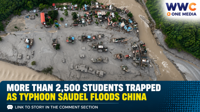 More Than 2,500 Students Trapped as Typhoon Saudel Floods China