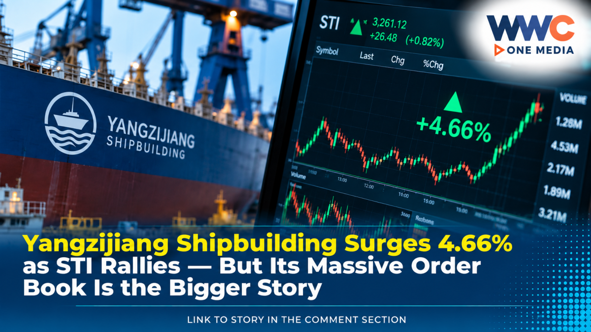 Yangzijiang Shipbuilding Surges 4.66% as STI Rallies — But Its Massive Order Book Is the Bigger Story