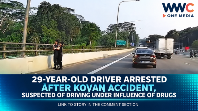 29-Year-Old Driver Arrested After Kovan Accident, Suspected of Driving Under Influence of Drugs