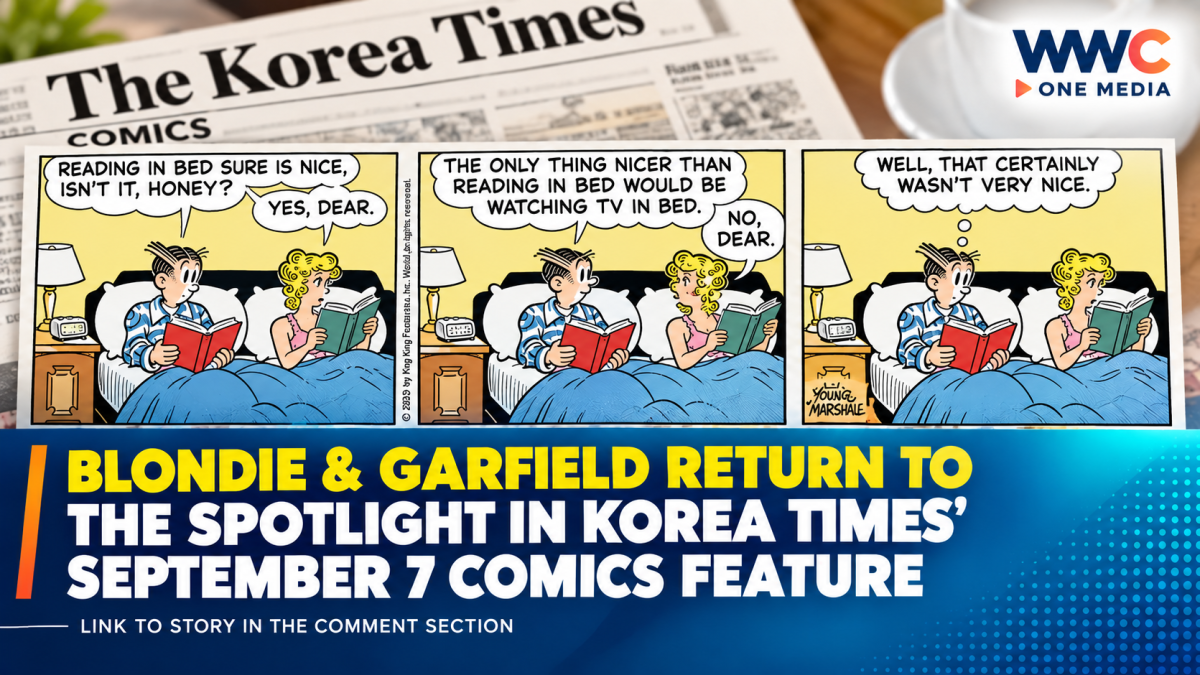 Blondie & Garfield Return to the Spotlight in Korea Times’ September 7 Comics Feature