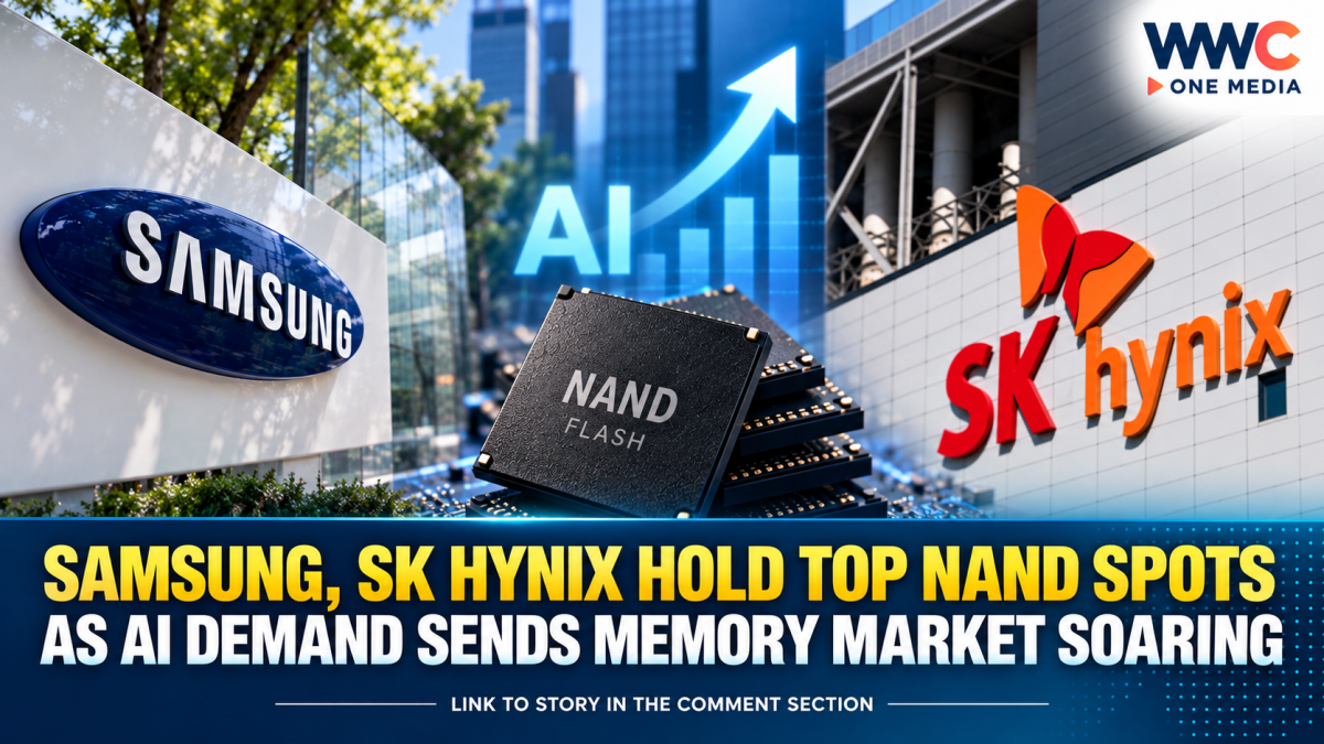 Samsung, SK hynix Hold Top NAND Spots as AI Demand Sends Memory Market Soaring
