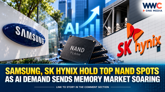 Samsung, SK hynix Hold Top NAND Spots as AI Demand Sends Memory Market Soaring