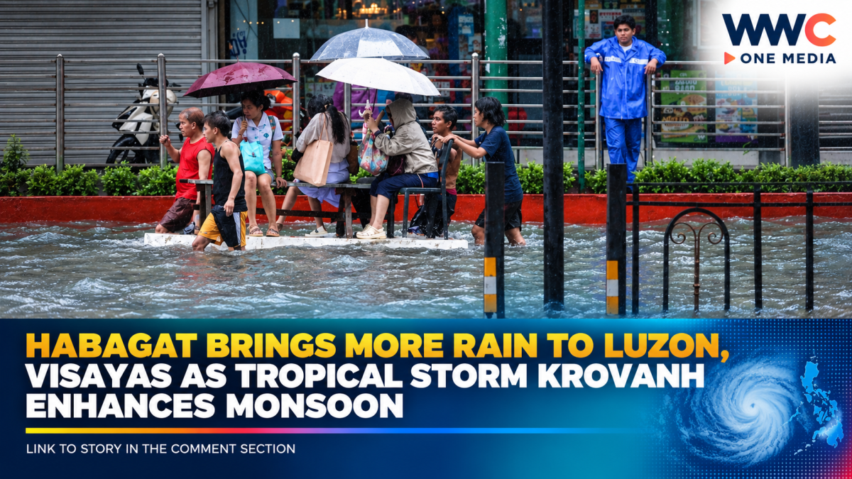 Habagat Brings More Rain to Luzon, Visayas as Tropical Storm Krovanh Enhances Monsoon