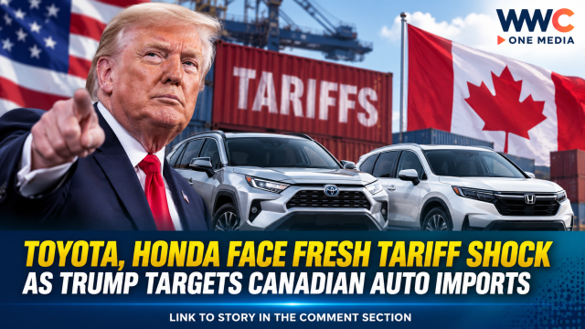 Toyota, Honda Face Fresh Tariff Shock as Trump Targets Canadian Auto Imports