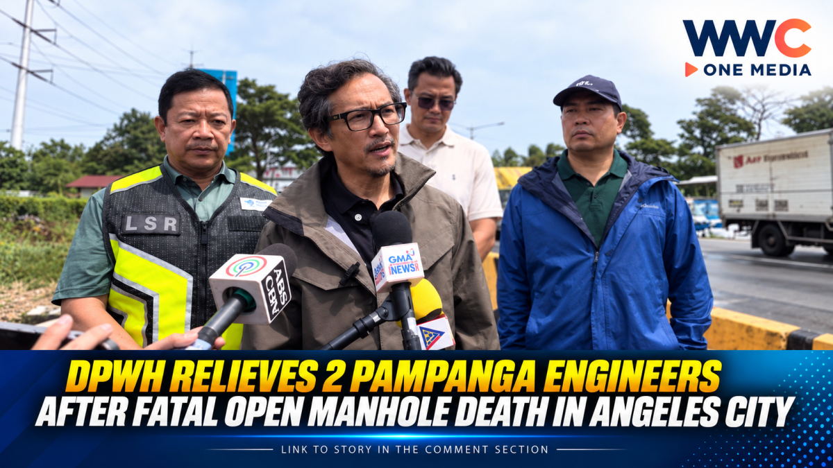 DPWH Relieves 2 Pampanga Engineers After Fatal Open Manhole Death in Angeles City