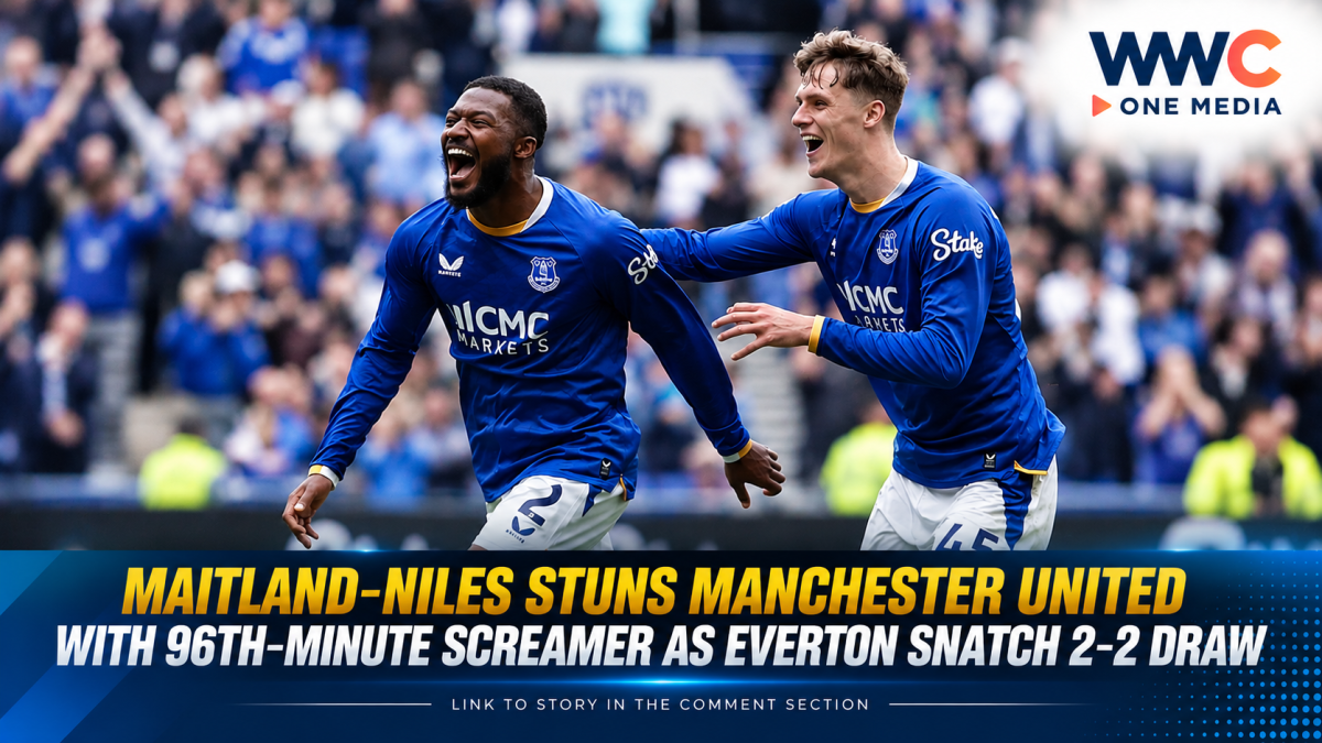 Maitland-Niles Stuns Manchester United With 96th-Minute Screamer as Everton Snatch 2-2 Draw