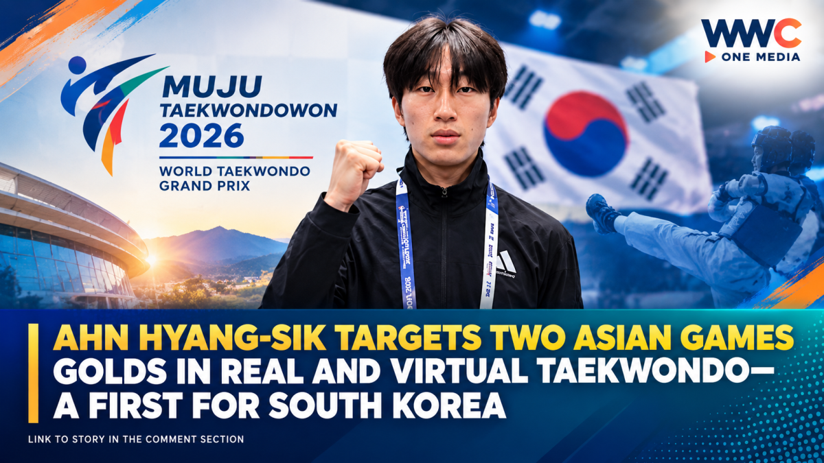 Ahn Hyang-sik Targets Two Asian Games Golds in Real and Virtual Taekwondo—A First for South Korea
