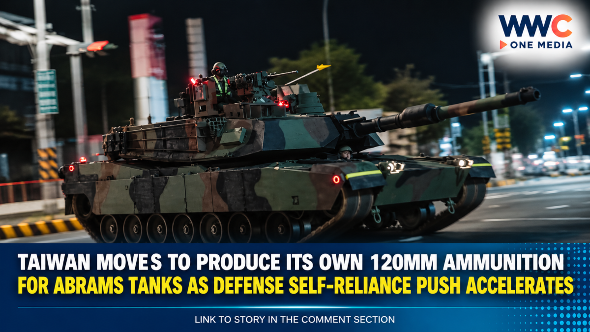 Taiwan Moves to Produce Its Own 120mm Ammunition for Abrams Tanks as Defense Self-Reliance Push Accelerates