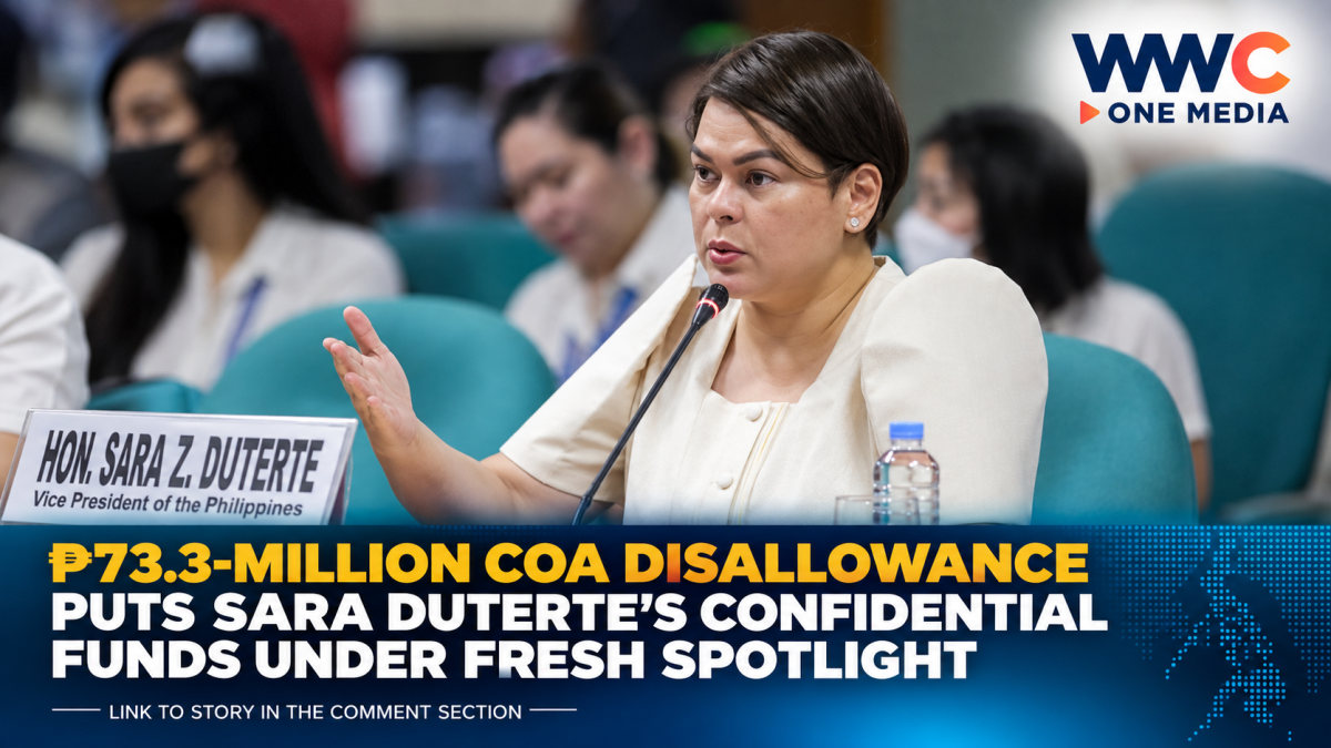 ₱73.3-Million COA Disallowance Puts Sara Duterte’s Confidential Funds Under Fresh Spotlight