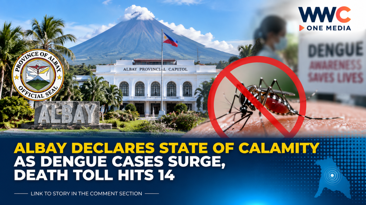 Albay Declares State of Calamity as Dengue Cases Surge, Death Toll Hits 14