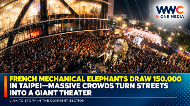 French Mechanical Elephants Draw 150,000 in Taipei—Massive Crowds Turn Streets Into a Giant Theater