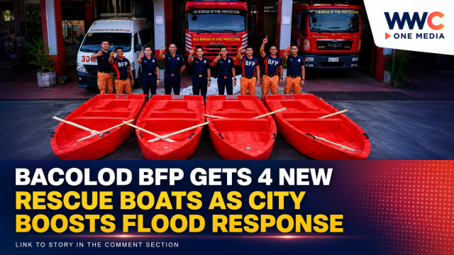 Bacolod BFP Gets 4 New Rescue Boats as City Boosts Flood Response