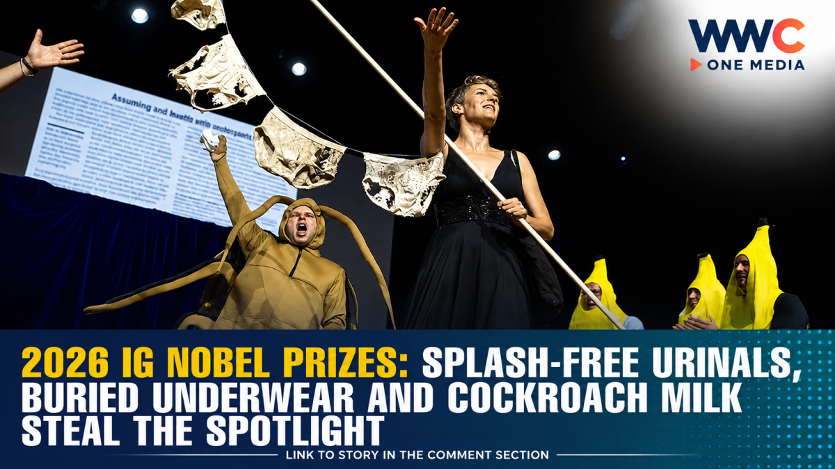 2026 Ig Nobel Prizes: Splash-Free Urinals, Buried Underwear and Cockroach Milk Steal the Spotlight