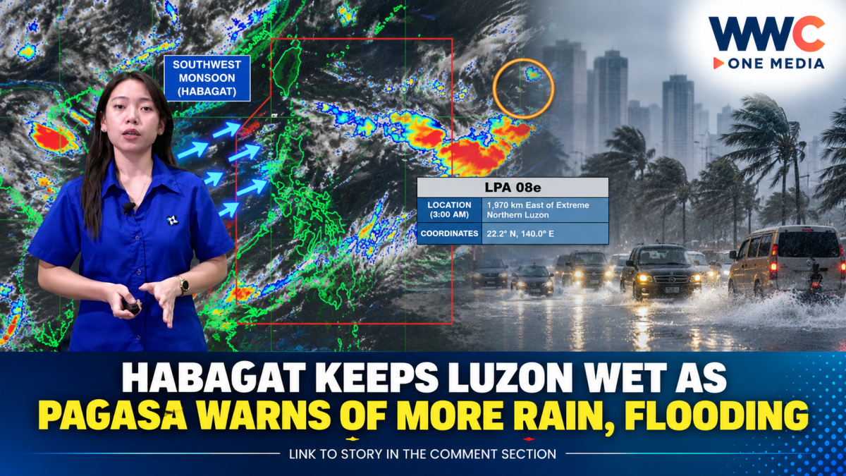 Habagat Keeps Luzon Wet as PAGASA Warns of More Rain, Flooding