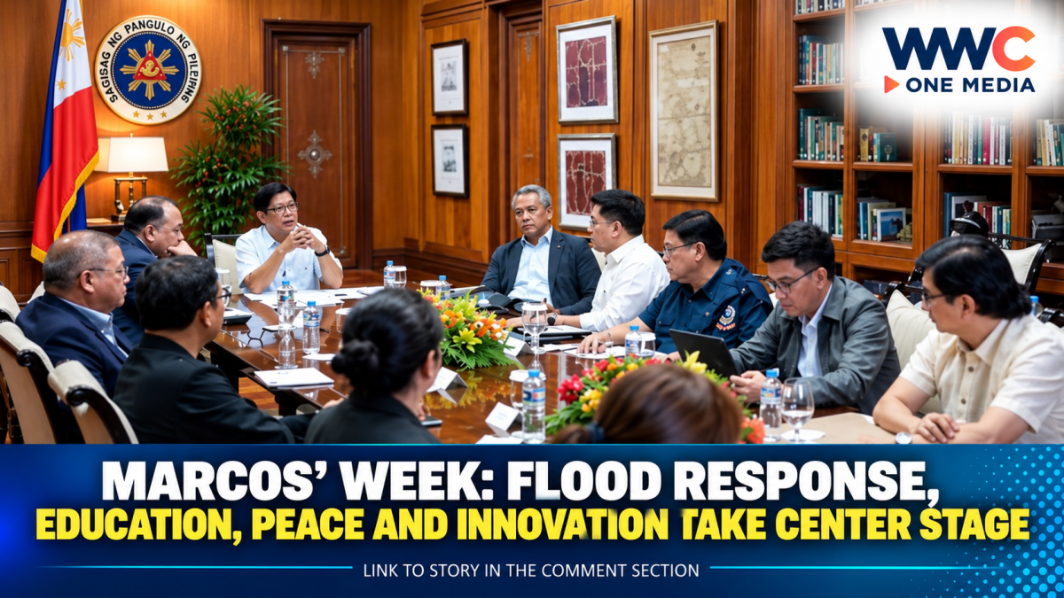 Marcos’ Week: Flood Response, Education, Peace and Innovation Take Center Stage