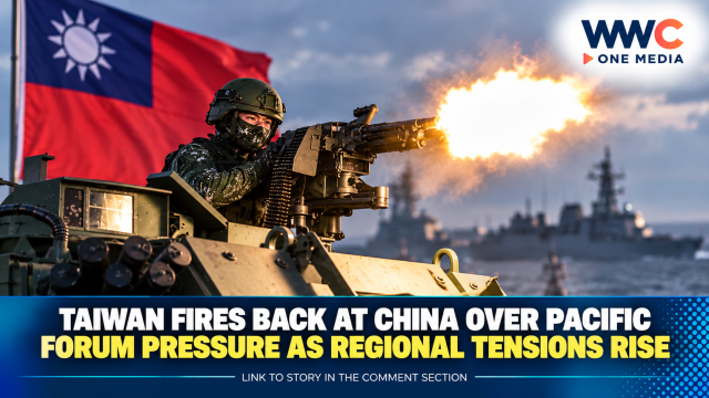 Taiwan Fires Back at China Over Pacific Forum Pressure as Regional Tensions Rise