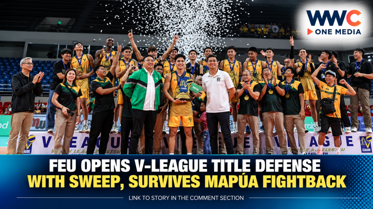 FEU Opens V-League Title Defense With Sweep, Survives Mapúa Fightback