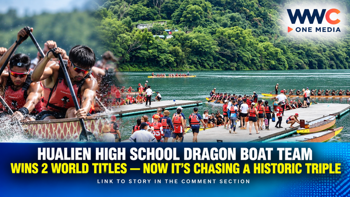 Hualien High School Dragon Boat Team Wins 2 World Titles — Now It’s Chasing a Historic Triple