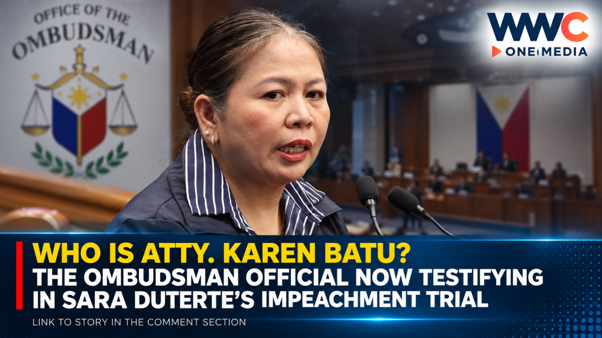 Who Is Atty. Karen Batu? The Ombudsman Official Now Testifying in Sara Duterte’s Impeachment Trial
