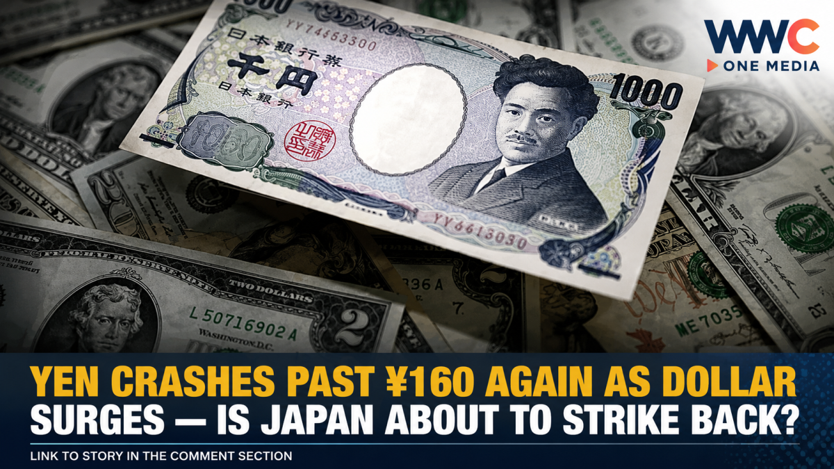 Yen Crashes Past ¥160 Again as Dollar Surges — Is Japan About to Strike Back?