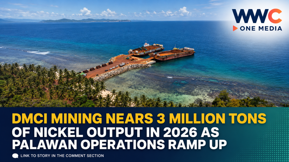 DMCI Mining Nears 3 Million Tons of Nickel Output in 2026 as Palawan Operations Ramp Up