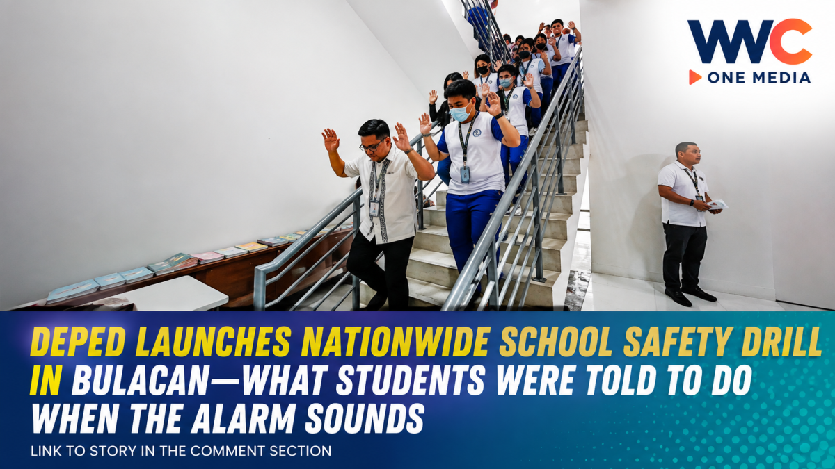 DepEd Launches Nationwide School Safety Drill in Bulacan—What Students Were Told to Do When the Alarm Sounds