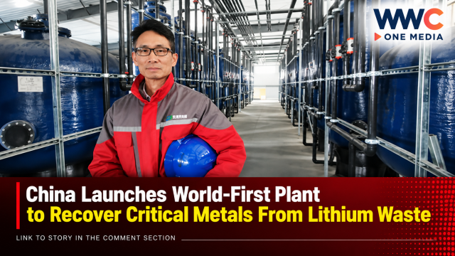 China Launches World-First Plant to Recover Critical Metals From Lithium Waste