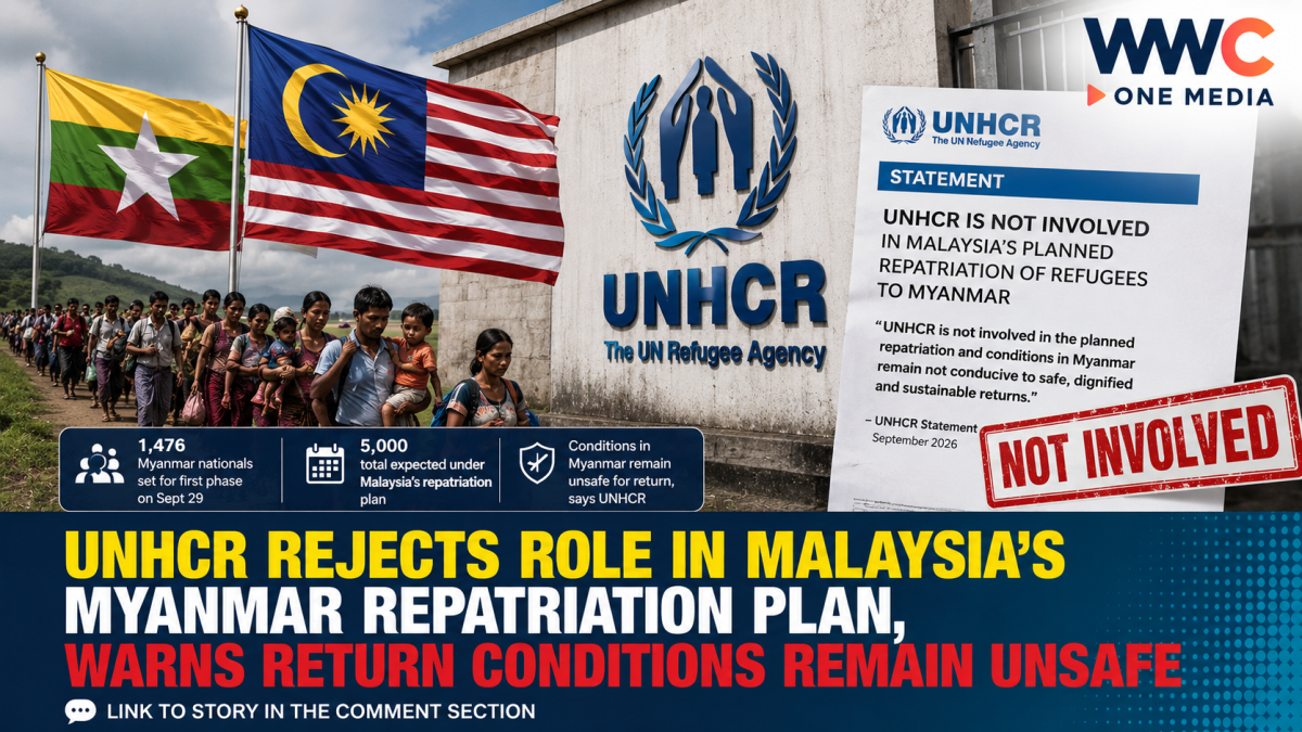 UNHCR Rejects Role in Malaysia’s Myanmar Repatriation Plan, Warns Return Conditions Remain Unsafe