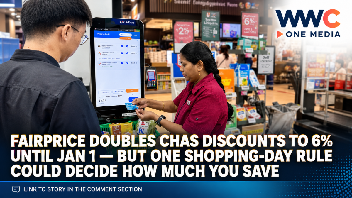 FairPrice Doubles CHAS Discounts to 6% Until Jan 1 — But One Shopping-Day Rule Could Decide How Much You Save