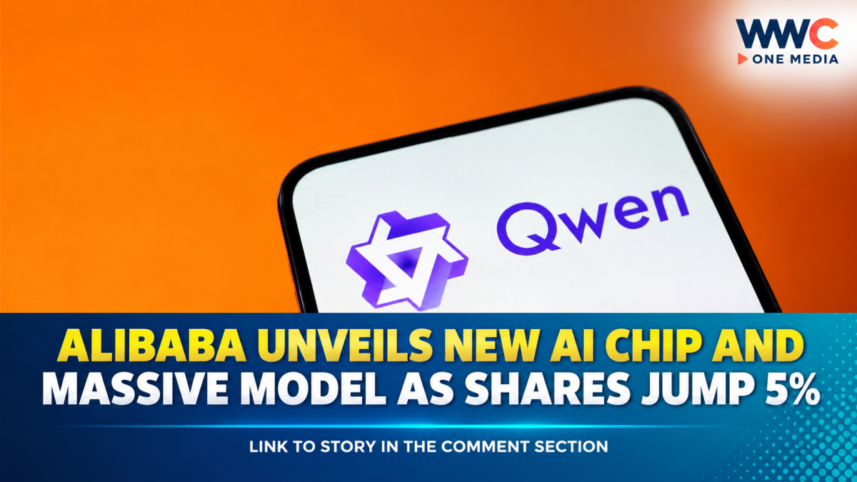 Alibaba Unveils New AI Chip and Massive Model as Shares Jump 5%