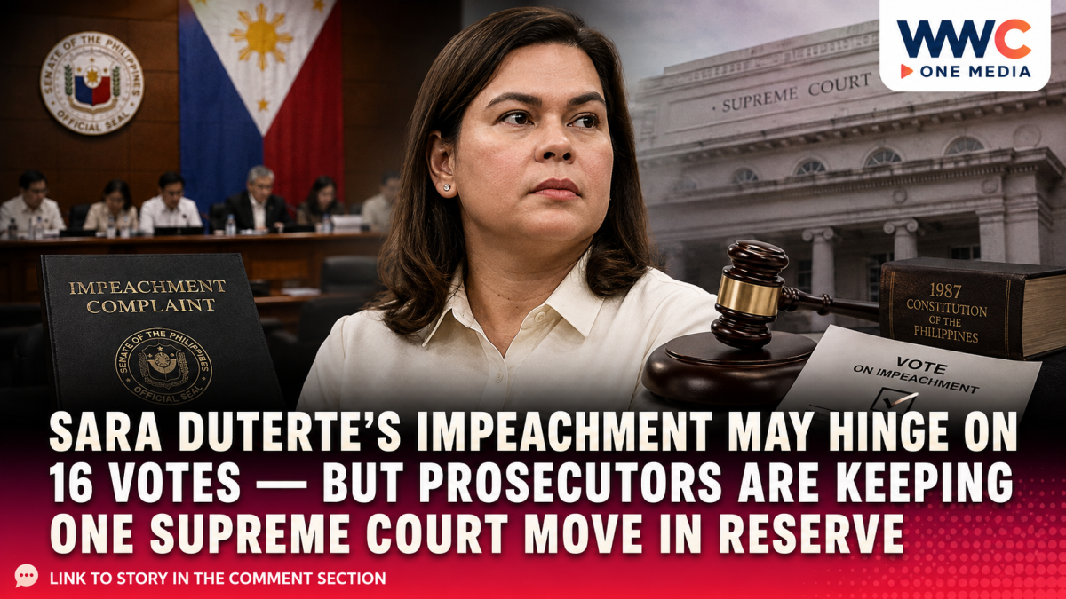 Sara Duterte’s Impeachment May Hinge on 16 Votes — But Prosecutors Are Keeping One Supreme Court Move in Reserve
