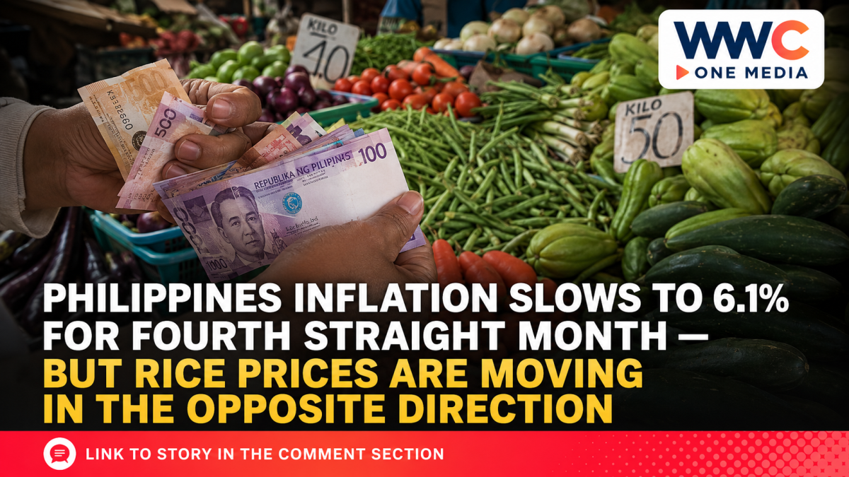 Philippines Inflation Slows to 6.1% for Fourth Straight Month — But Rice Prices Are Moving in the Opposite Direction