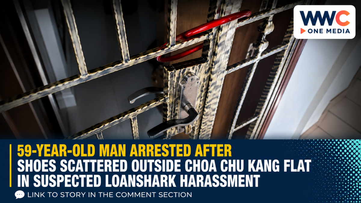 59-Year-Old Man Arrested After Shoes Scattered Outside Choa Chu Kang Flat in Suspected Loanshark Harassment