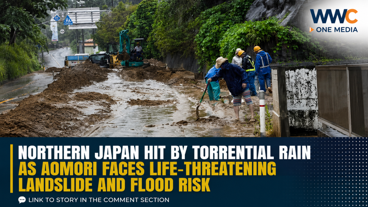 Northern Japan Hit by Torrential Rain as Aomori Faces Life-Threatening Landslide and Flood Risk