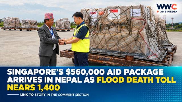 Singapore’s $560,000 Aid Package Arrives in Nepal as Flood Death Toll Nears 1,400
