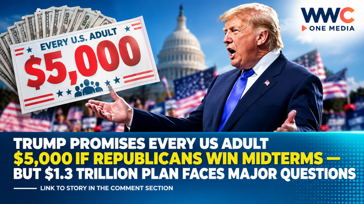 Trump Promises Every US Adult $5,000 If Republicans Win Midterms — But $1.3 Trillion Plan Faces Major Questions