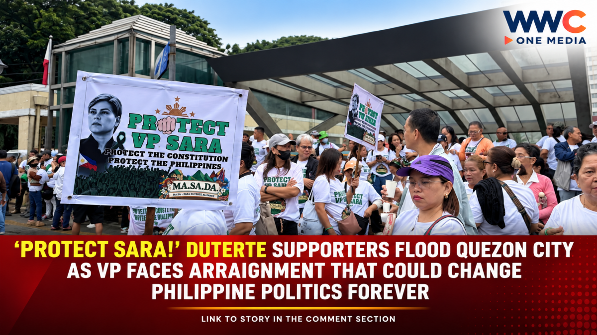 ‘Protect Sara!’ Duterte Supporters Flood Quezon City as VP Faces Arraignment That Could Change Philippine Politics Forever