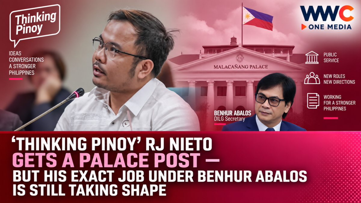 ‘Thinking Pinoy’ RJ Nieto Gets a Palace Post — But His Exact Job Under Benhur Abalos Is Still Taking Shape