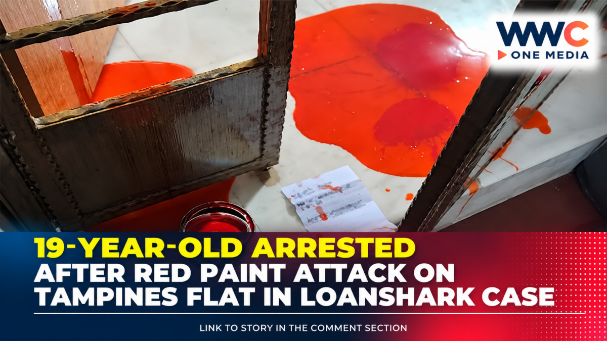 19-Year-Old Arrested After Red Paint Attack on Tampines Flat in Loanshark Case