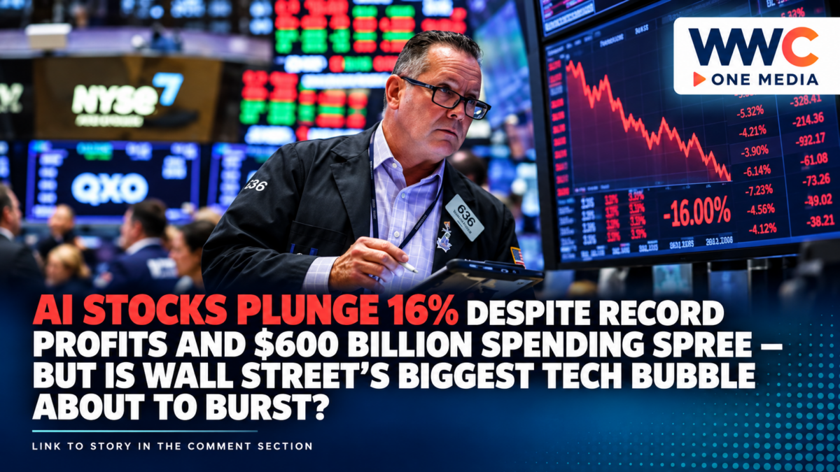 AI Stocks Plunge 16% Despite Record Profits and $600 Billion Spending Spree — But Is Wall Street’s Biggest Tech Bubble About to Burst?