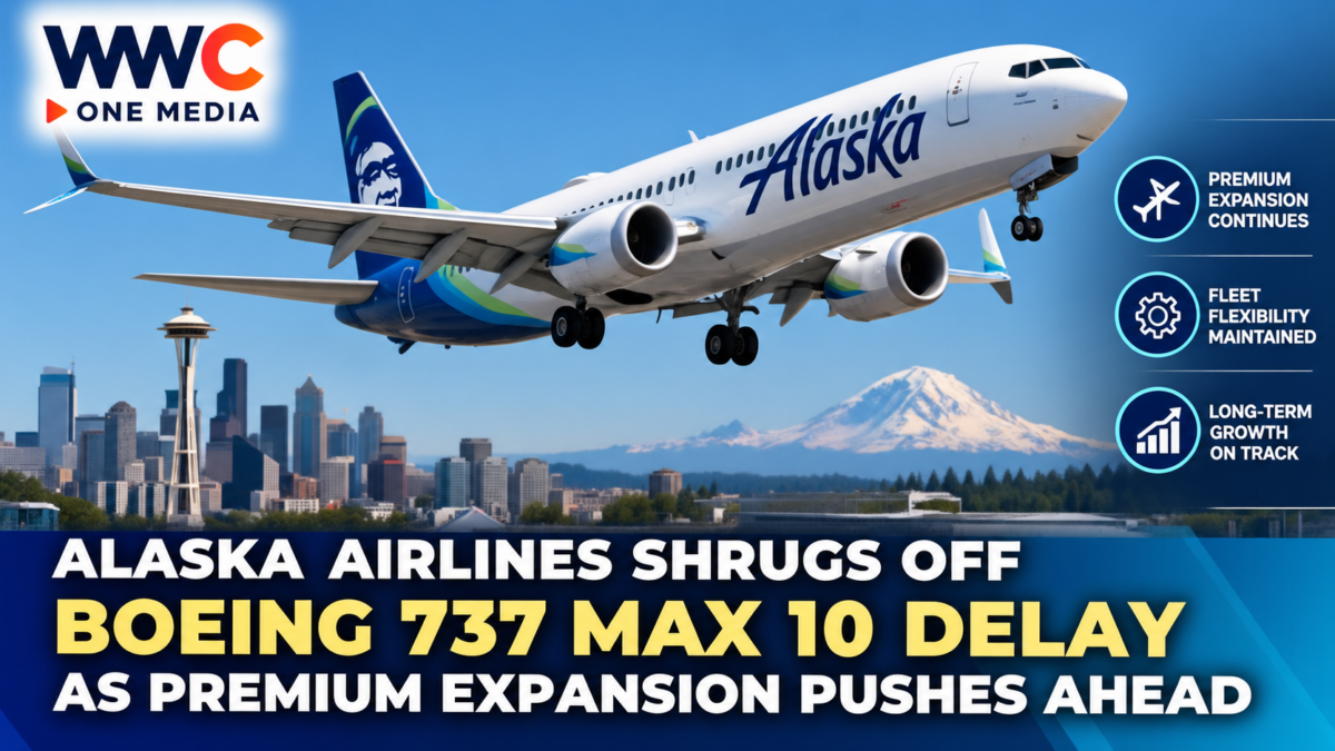 Alaska Airlines Shrugs Off Boeing 737 MAX 10 Delay as Premium Expansion Pushes Ahead