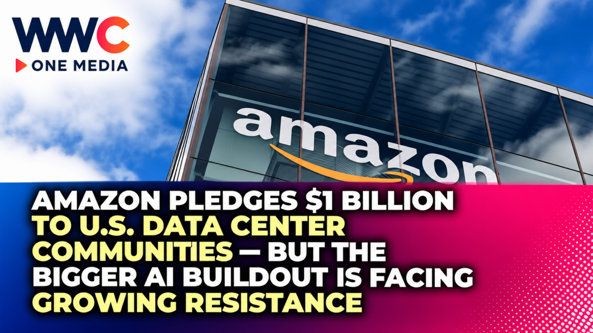 Amazon Pledges $1 Billion to U.S. Data Center Communities — But the Bigger AI Buildout Is Facing Growing Resistance
