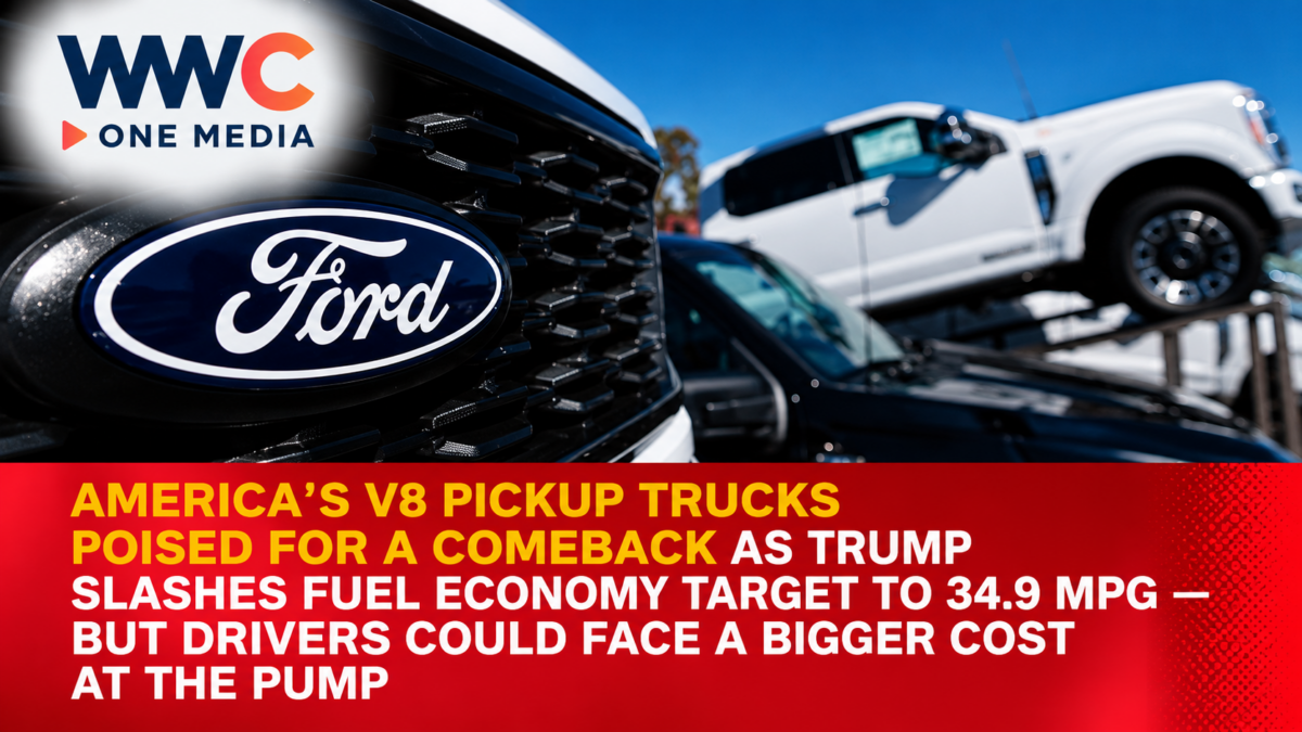 America’s V8 Pickup Trucks Poised for a Comeback as Trump Slashes Fuel Economy Target to 34.9 MPG — But Drivers Could Face a Bigger Cost at the Pump