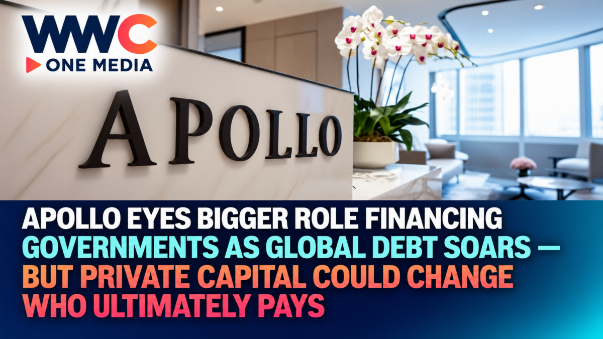 Apollo Eyes Bigger Role Financing Governments as Global Debt Soars — But Private Capital Could Change Who Ultimately Pays