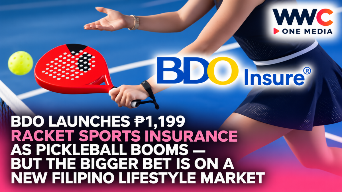 BDO Launches ₱1,199 Racket Sports Insurance as Pickleball Booms — But the Bigger Bet Is on a New Filipino Lifestyle Market