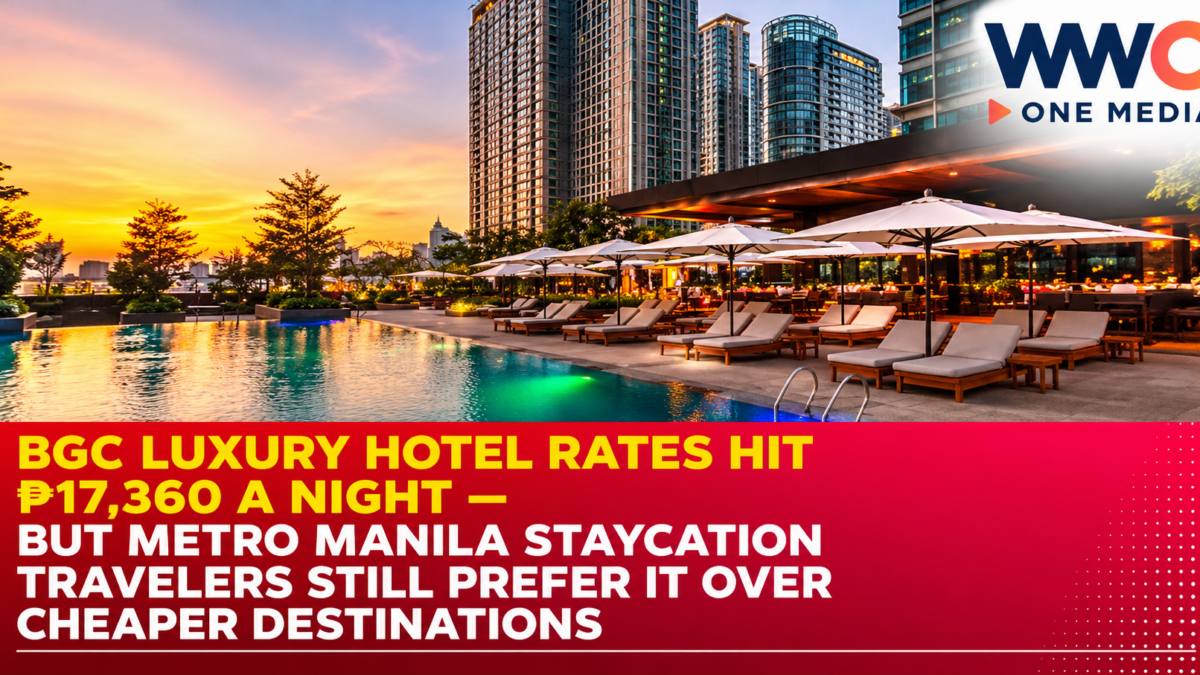 BGC Luxury Hotel Rates Hit ₱17,360 a Night — But Metro Manila Staycation Travelers Still Prefer It Over Cheaper Destinations